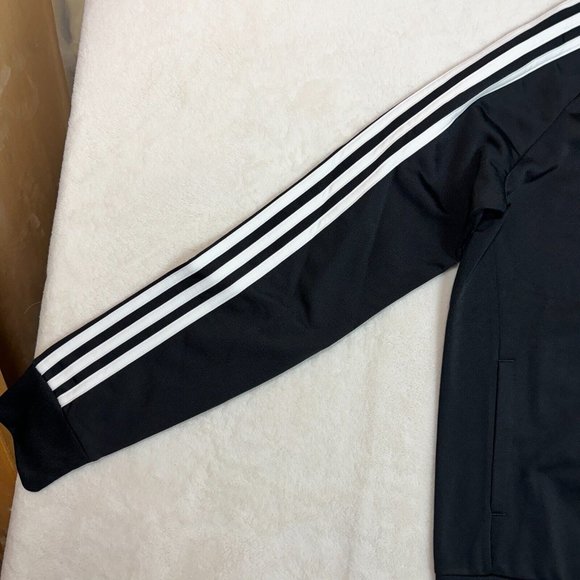 Adidas Women's M Slim Fit Warm-Up 3-Stripes Athletic Track Jacket Full Zip NEW - Picture 14 of 15
